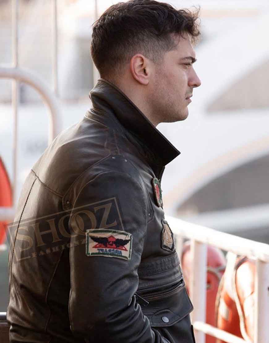 The Protector Cagatay Ulusoy Brown Leather Jacket The Protector Cagatay Ulusoy Brown Leather Jacket
